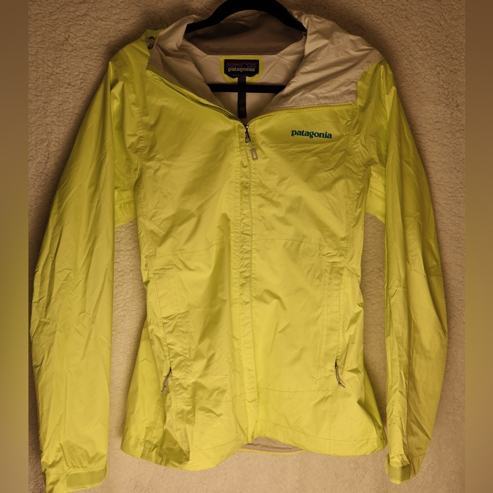 Patagonia: Yellow Rain Jacket- women’s small